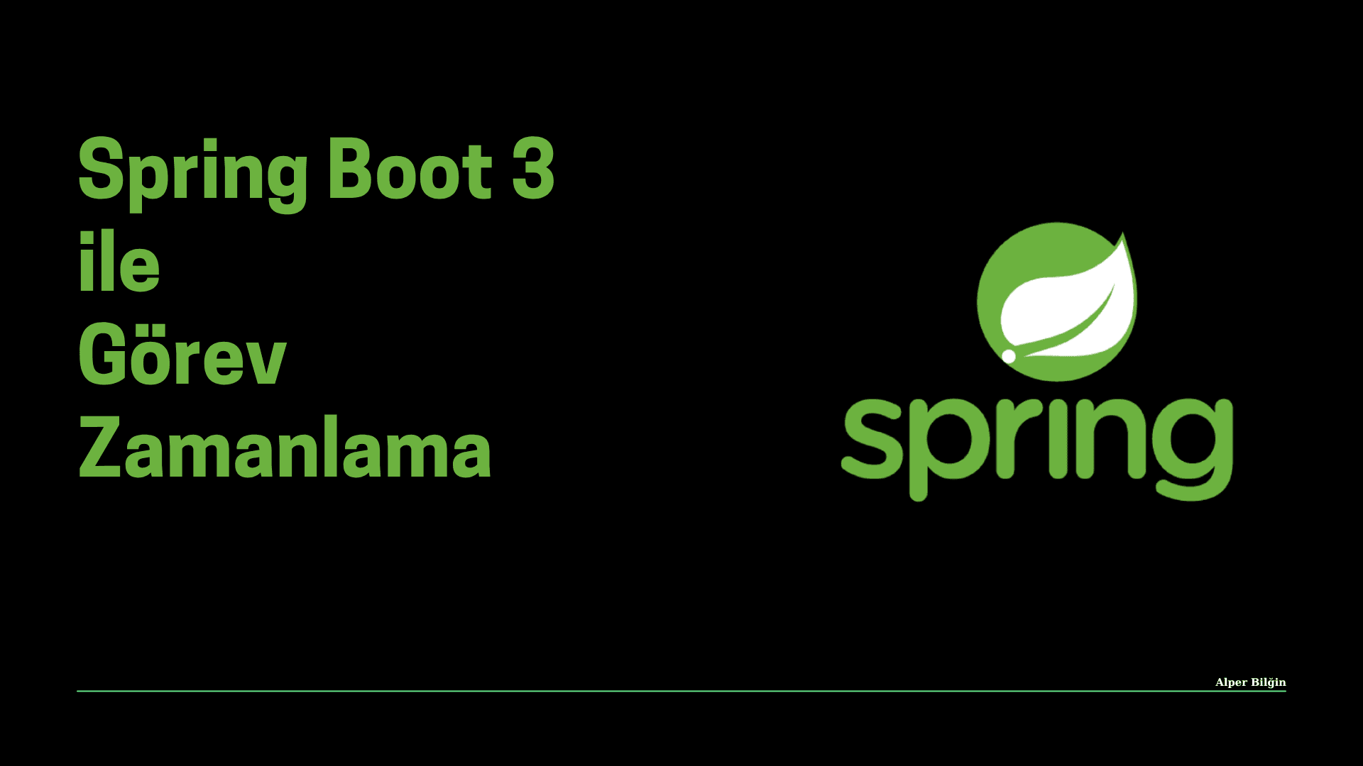 Spring Boot 3 ile Görev Zamanlama